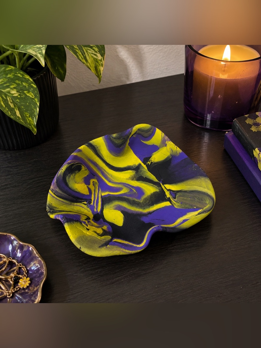 handmade polymer clay tray